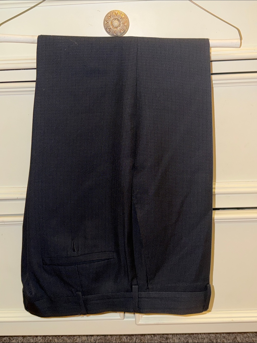 Cubavera Men's Dress Pants in Dark Navy